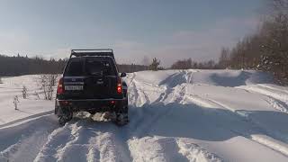 20.02.21 Nissan Patrol Y61 на 42 тракторах. Прокатились.