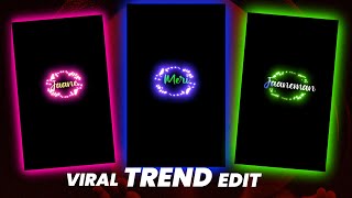 New Viral Black Screen Reels Text Animation | Video Editing In Alight Motion