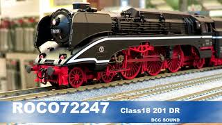 ROCO 72247 Steam locomotive 18 201, DR DCC Sound