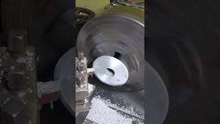 lathe machine engineering work making this part #lathe #machinary #bigindustry