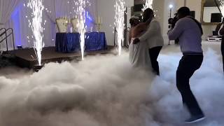 Cold Sparkler, Cloud Effect Wedding First Dance, Pipe & Drape Backdrop DMV