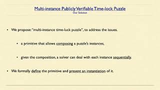 FC21: Multi-Instance Publicly Verifiable Time-Lock Puzzle and Its Applications