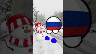 Normal snowman in RUSSIA #countryballs #meme