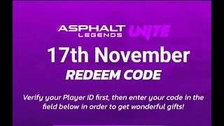 REDEEM CODES FREE CREDITS TOKENS Description Asphalt Legends Unite