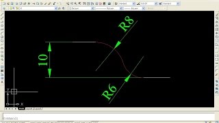 Cách Xác Định Đường Thẳng Tiếp Tuyến Với 2 Cung Tròn Nối Tiếp Nhau trong  AutoCad