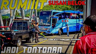 MAKIN RUMIT!!!! JADI TONTONAN SEMUA ORANG‼️ BUS ANS DI TIKUNGAN TAJAM JEMBATAN OMBILIN⁉️