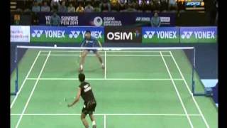 Badminton Yonex Sunrise India Open 2011 MS QF Sung Hwan Park [KOR] vs [INA] Taufik Hidayat 01