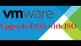 Upgrade ESXi using ISO