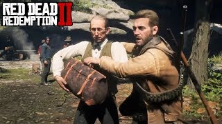 Red Dead Redemption 2 - Артур выгоняет Герра Штрауса из лагеря банды