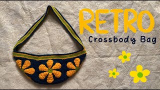 How to Crochet Retro Granny Square Bag 👜 - Tutorial For Beginners