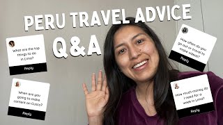 Join me for a quick livestream! :) Q&A Time on Peru Travel Tips!