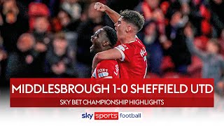 Latte Lath gets first goal since opening day! 💪 | Middlesbrough 1-0 Sheffield Utd | EFL highlights