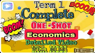 one shot full macro and Indian economy class 12th term 1complete revision