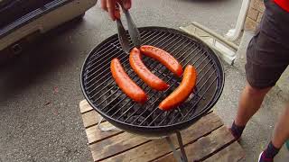 Weber Smokey Joe Mini Grill - Quick Smoked Stadium Style Sausages