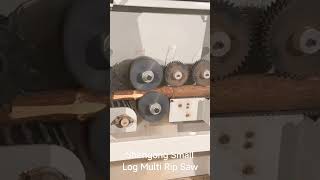 woodworking machine for cutting small round log