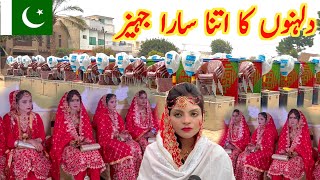 Biggest Pakistani wedding 200 bridals | Dulhanu Ka ITNA Sara Jahez | Pakistan village