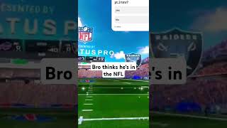 bro is playing NFL PRO ERA and thinks he's in the NFL😭😭😭 #football #gaming #gameplay #vr