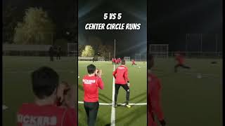 5vs 5 Center Circle Runs #speed #speedtraining #footballtraining #sprint #soccer #fussball #athletik