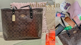 Aesthetic What’s in my bag | Coach Town Tote 👜  | L A O