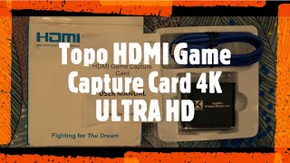 Topo HDMI Game Capture Card 4K ULTRA HD (UNBOXING) #capture #card #computer #pc #gamer #game #RAM