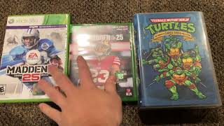 Madden NFL 25 2013 & 2024 and TMNT Complete 1987 Series DVD Set Unboxing.