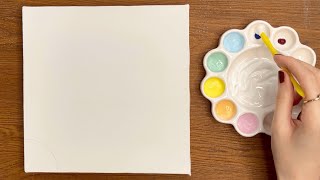 Super Easy Painting Tutorial: Colorful Sun Painting for Beginners #painting