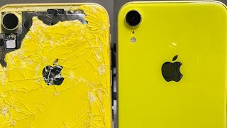 iPhone XR Back Glass Replacement Full Step Teardown 2023