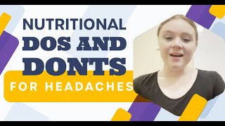 Nutritional DOs and DONTs for Headaches | Chiropractor for Headaches in Yarmouth, ME