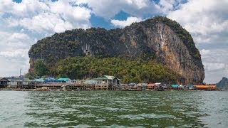 Плавучая Деревня (Floating Village) в Тайланде, залив Пхангнга