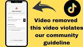 ✅VIDEO REMOVED this video violates our community guideline issue solve ✅