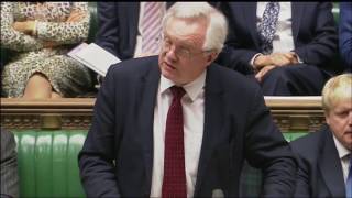 David Davis (Brexit chief) on Art.50 bill in the House of Commons