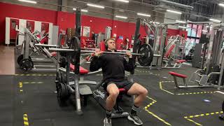 Shoulder Exercise - Seated Barbell Overhead Shoulder Press