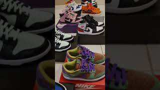 Nike sneaker collection - Nike SB Dunk, Air Jordan 1 Mids, Air Force 1