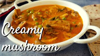 Mushroom curry-The best recipe with creamy texture 😋