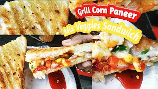 Grill Corn Paneer Mix Veggies || Grill Thrill || Delhi Best Food