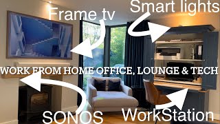 Home Office / Lounge Transforming Design Work From Home Desk Set-Up Tech & Gadgets Tour #homeoffice