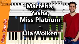 Marteria, Yasha, Miss Platnum - Lila Wolken | Piano Tutorial | German