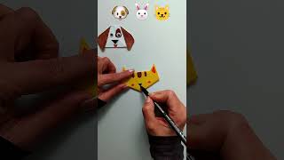 Papercraft Rabbit, Dog and Cat Easy Origami #ytshorts #shorts #short #shortvideo #shortsviral #craft