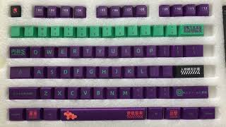 GMK Clone EVA 01 Keycap Set Cherry Profile PBT Key Caps for Mechanical Keyboard Mod 61/84/980/87/104