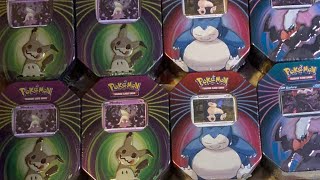 Some 3 Pack Tins Tonight. Mimikyu, Snorlax and Darkrai Let’s See If We Can Hit A Moonbreon