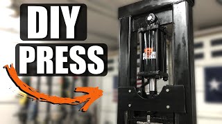 Homemade Hydraulic FORGING Press - EXTREME POWER!! 💪