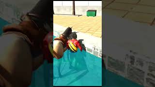 Horse swimming pool 😂😂 IndaiN Bike Driving 3D #shorts#like#viral