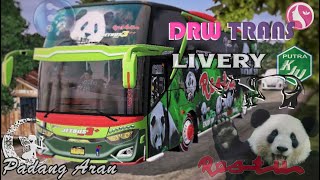 Livery Restu Panda,Dw trans,Padang Aran,KJU Trans jb3 Mod Farid Madyawan