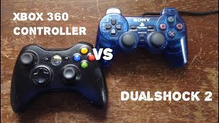 Xbox 360 controller vs DualShock 2