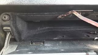 mercedes benz w202 glove box compartment removal