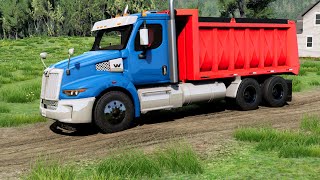 BeamNG Drive - Western Star 57x Dump Truck on the East Coast USA