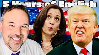 Trump and Kamala News in English for IELTS and TOEFL For 3 Hours