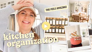 ORGANIZE My KITCHEN With Me! | *this feels amazinggg* Kitchen Declutter and Organize