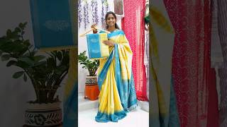 #shortsfeed #sareedraping #bandhini #georgette #ytshorts #shorts #saree #sarees #tussarsilksaree #yt