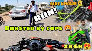 CAUGHT BIKE POLICE  😨|| FINALLY SERVICE DONE   || per Rayno  k sath ye kya kr diya 😰 || #z900